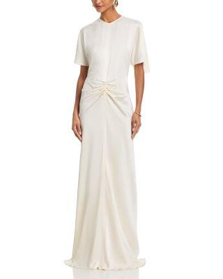 Gathered Waist Floor Length Dress by VICTORIA BECKHAM