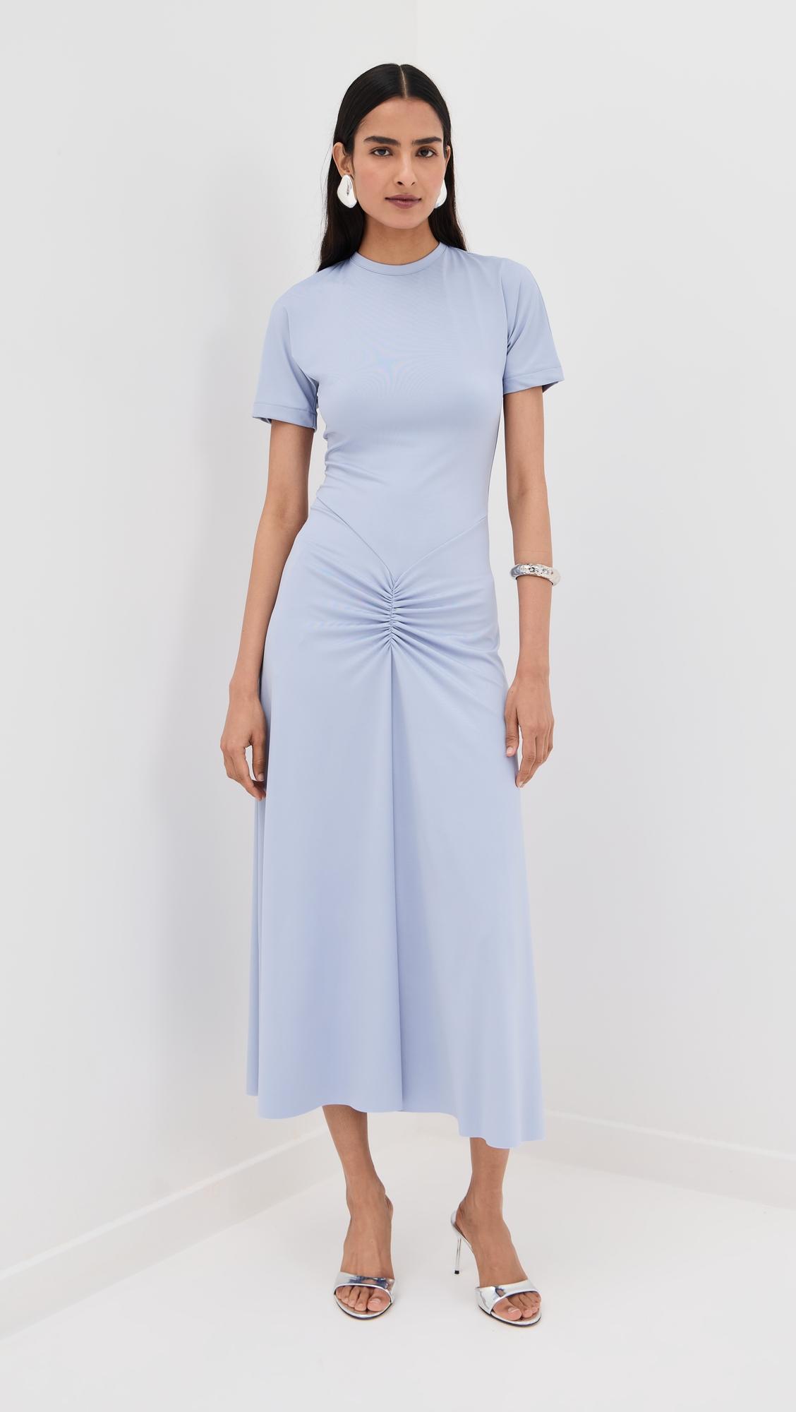 Gathered Waist T-Shirt Midi Dress by VICTORIA BECKHAM