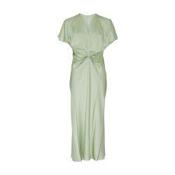 Gathered v-neck midi dress by VICTORIA BECKHAM