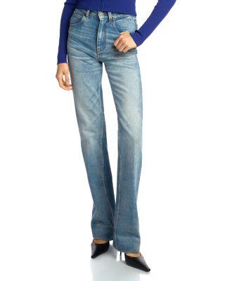 Julia Jeans in Mid Blue Wash by VICTORIA BECKHAM