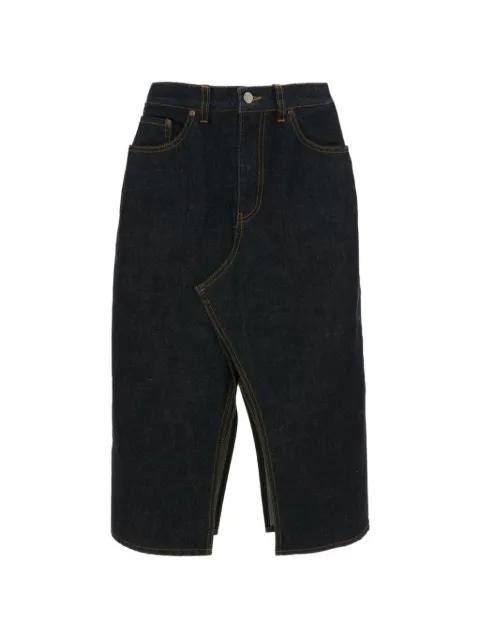 Kick Pocket pleated midi skirt by VICTORIA BECKHAM
