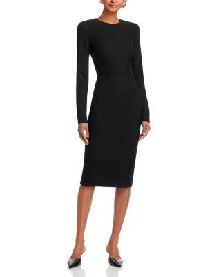 Long Sleeve Fitted T Shirt Dress by VICTORIA BECKHAM