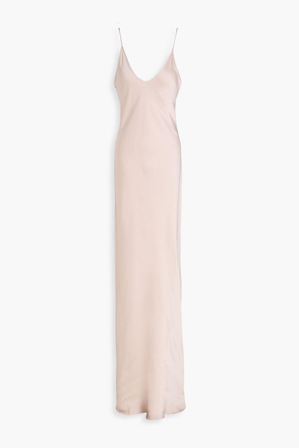 Open-back satin-crepe maxi slip dress by VICTORIA BECKHAM