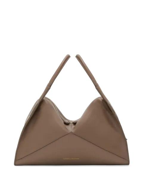 Plié leather shoulder bag by VICTORIA BECKHAM