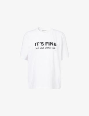 Printed Relaxed-Fit Cotton-Jersey T-Shirt by VICTORIA BECKHAM Printed Relaxed-Fit Cotton-Jersey T-Shirt by VICTORIA BECKHAM