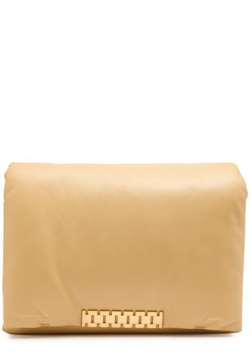 Puffy Jumbo Chain leather shoulder bag by VICTORIA BECKHAM