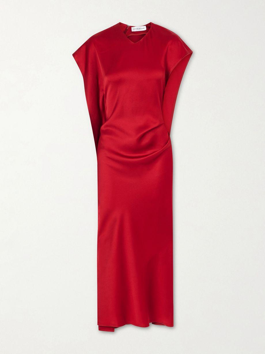 Satin midi dress by VICTORIA BECKHAM