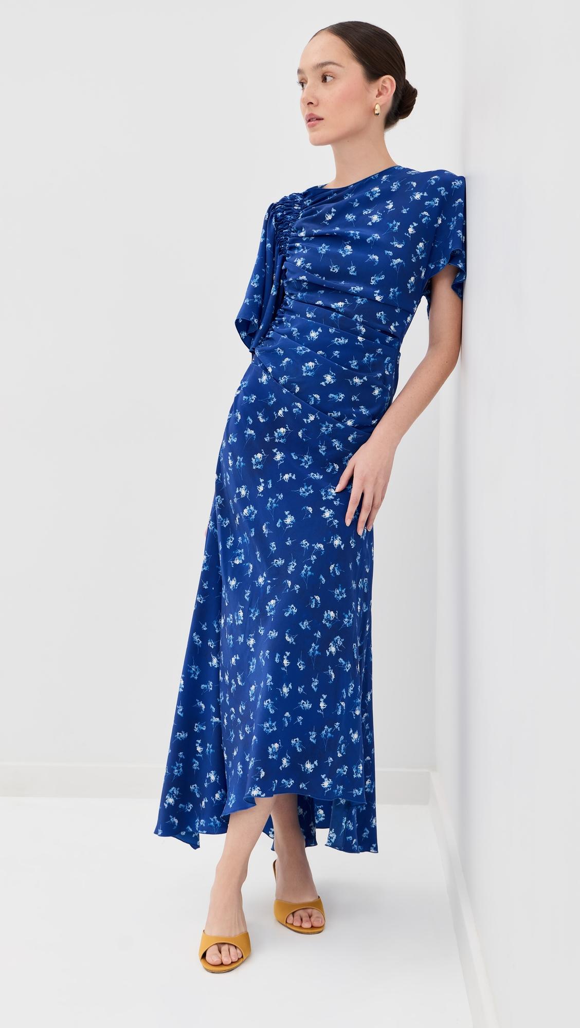 Smocked Short Sleeve Dress by VICTORIA BECKHAM