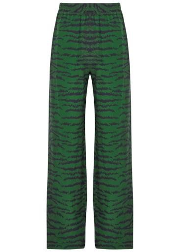 Tiger-print silk trousers by VICTORIA BECKHAM