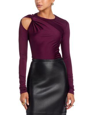 Twisted Cold Shoulder Top by VICTORIA BECKHAM