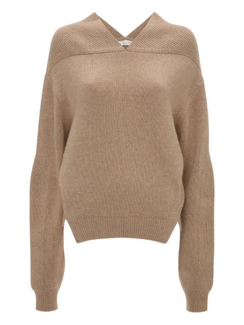 V-neck yoke detail sweater by VICTORIA BECKHAM