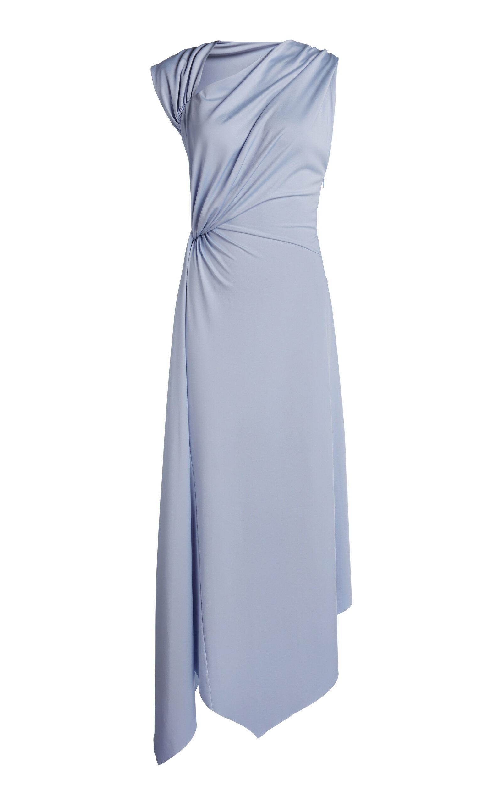 Victoria Beckham Asymmetrical Twist-Detailed Midi Dress - Moda Operandi by VICTORIA BECKHAM