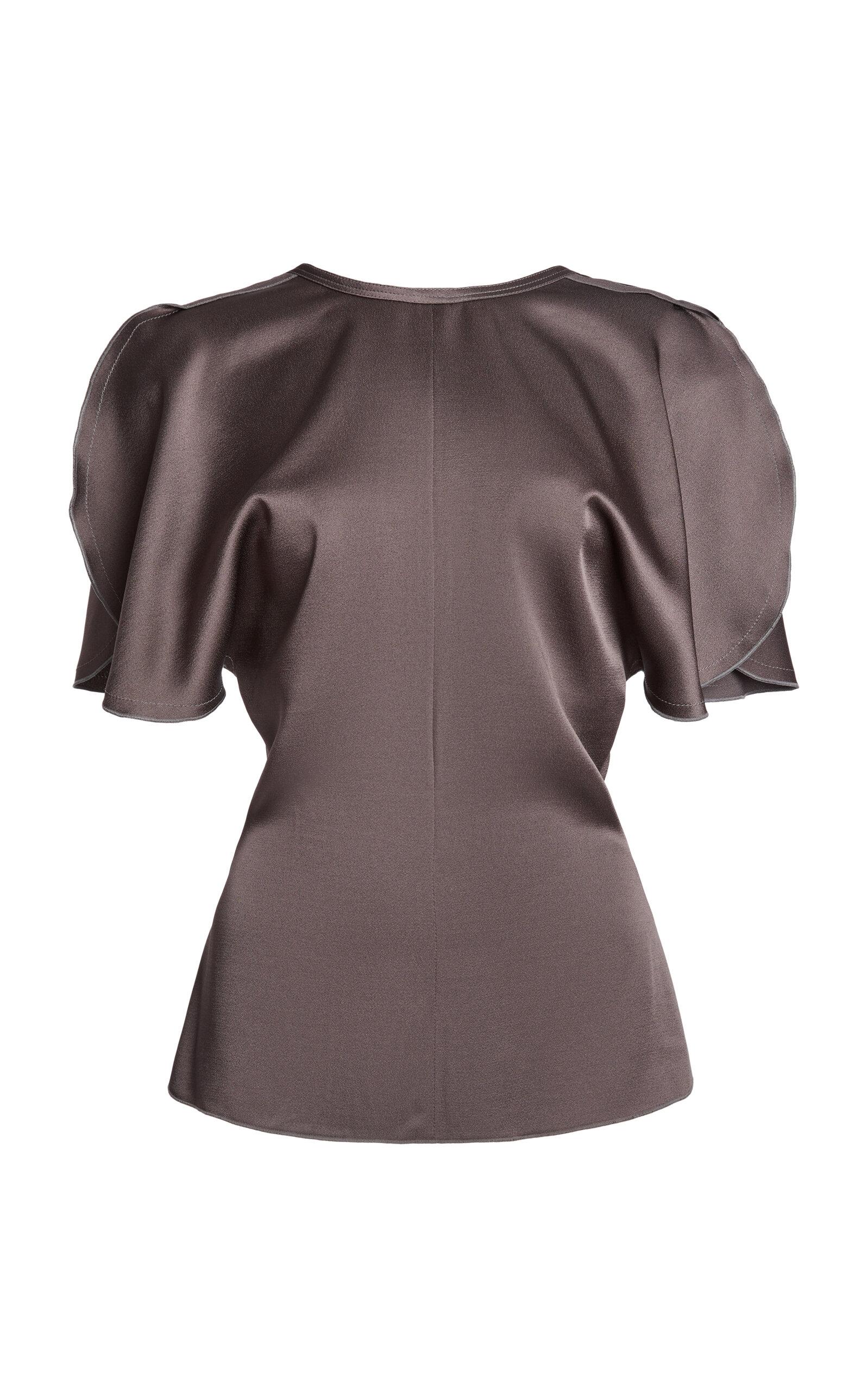 Victoria Beckham Bela Draped Satin Top - Moda Operandi by VICTORIA BECKHAM
