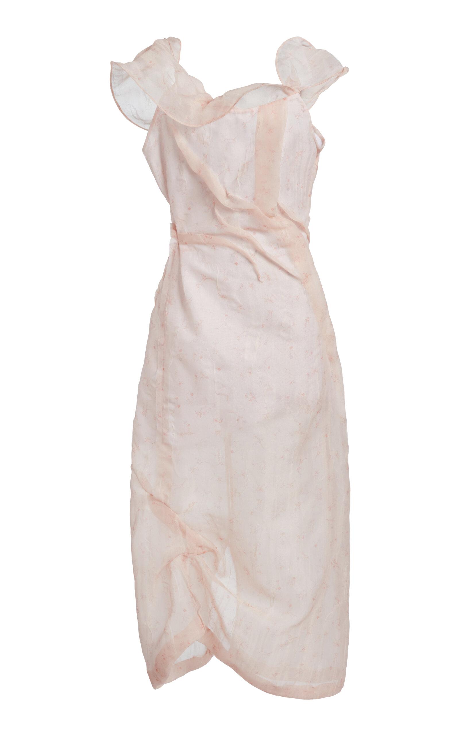 Victoria Beckham Draped Asymmetrical Midi Dress - Moda Operandi by VICTORIA BECKHAM