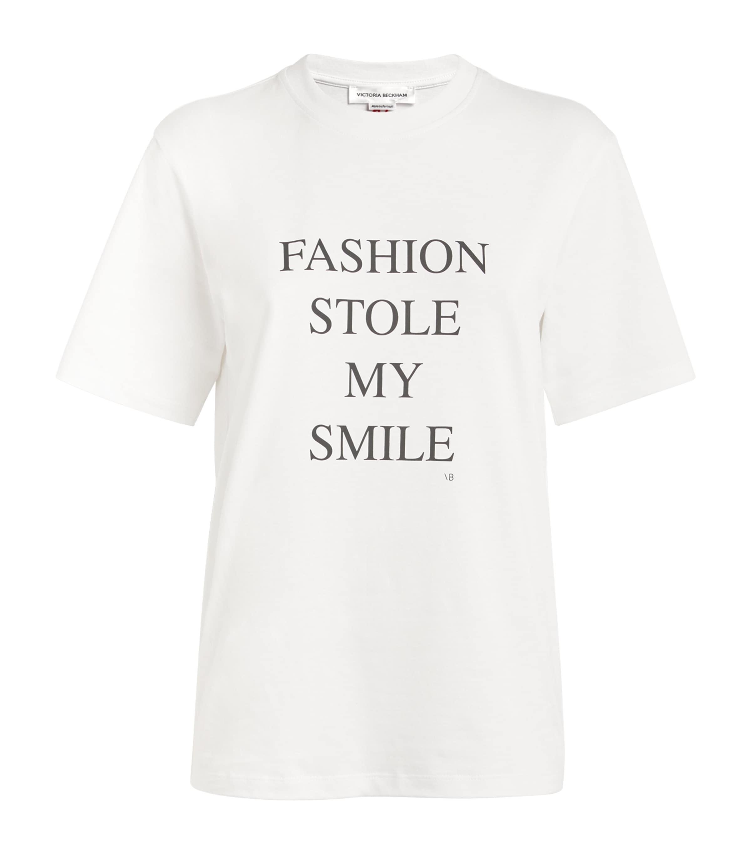 Victoria Beckham Graphic Slogan T-Shirt by VICTORIA BECKHAM