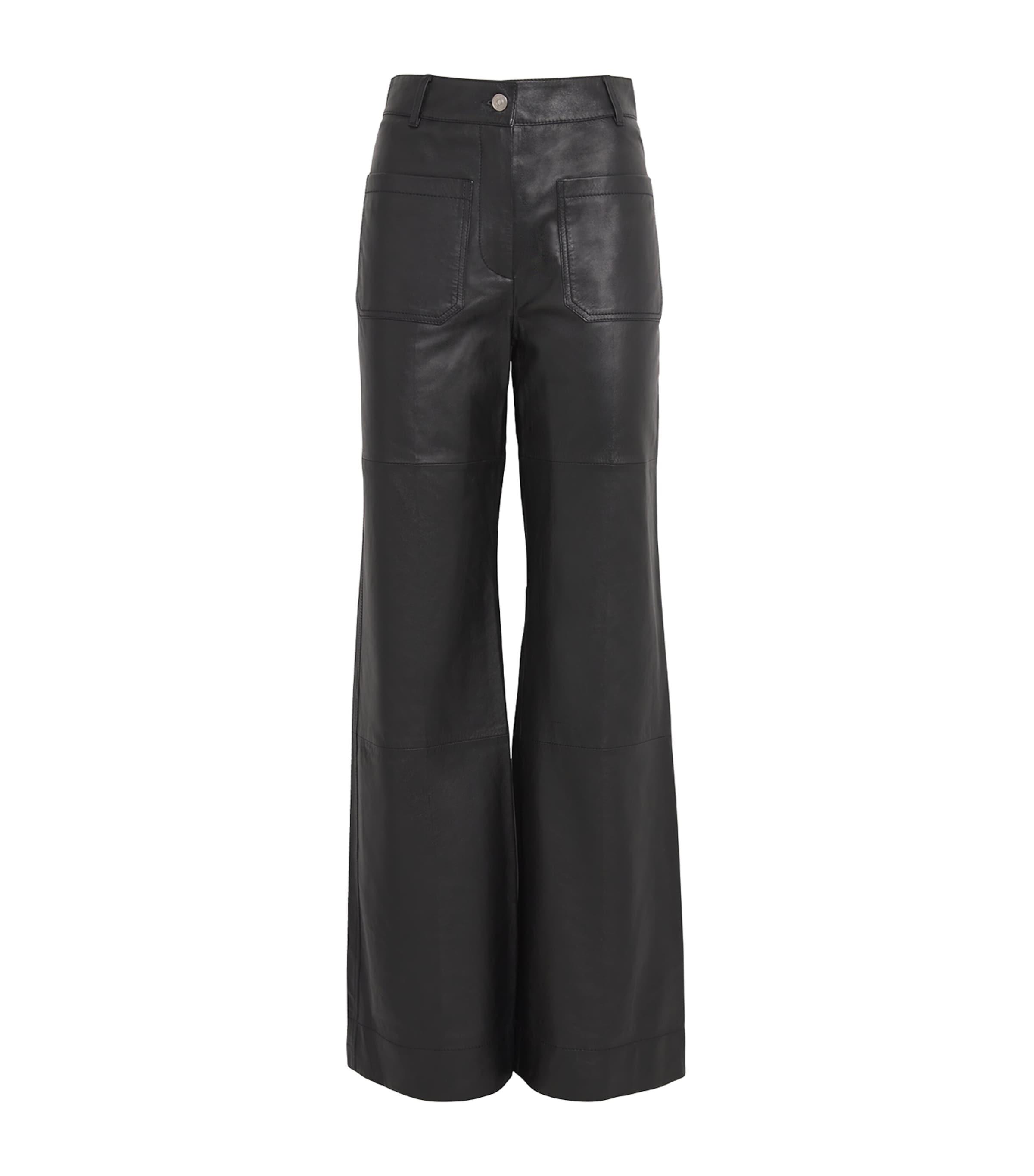 Victoria Beckham Leather Alina Trousers by VICTORIA BECKHAM