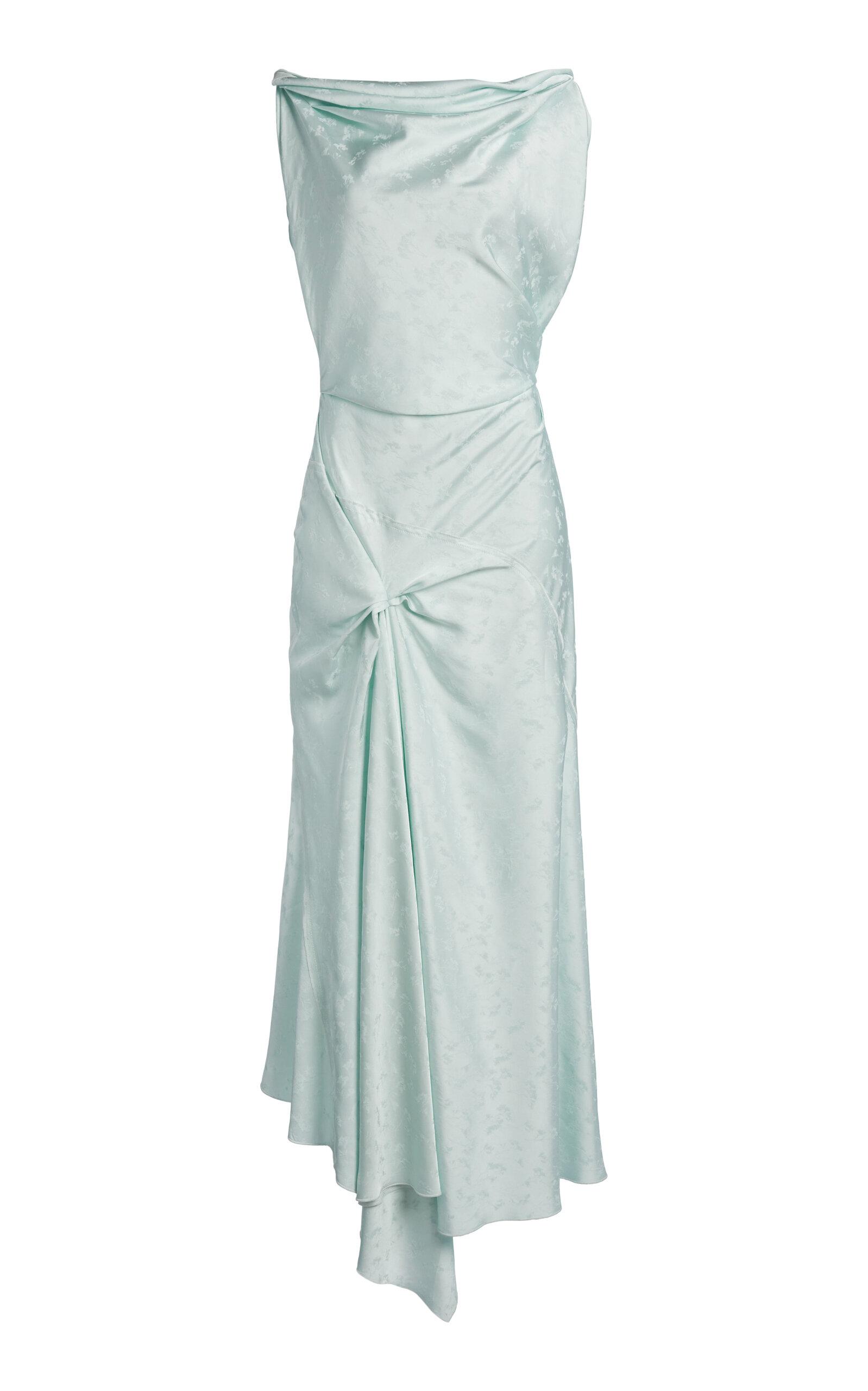 Victoria Beckham Posy Twist-Detail Midi Dress - Moda Operandi by VICTORIA BECKHAM