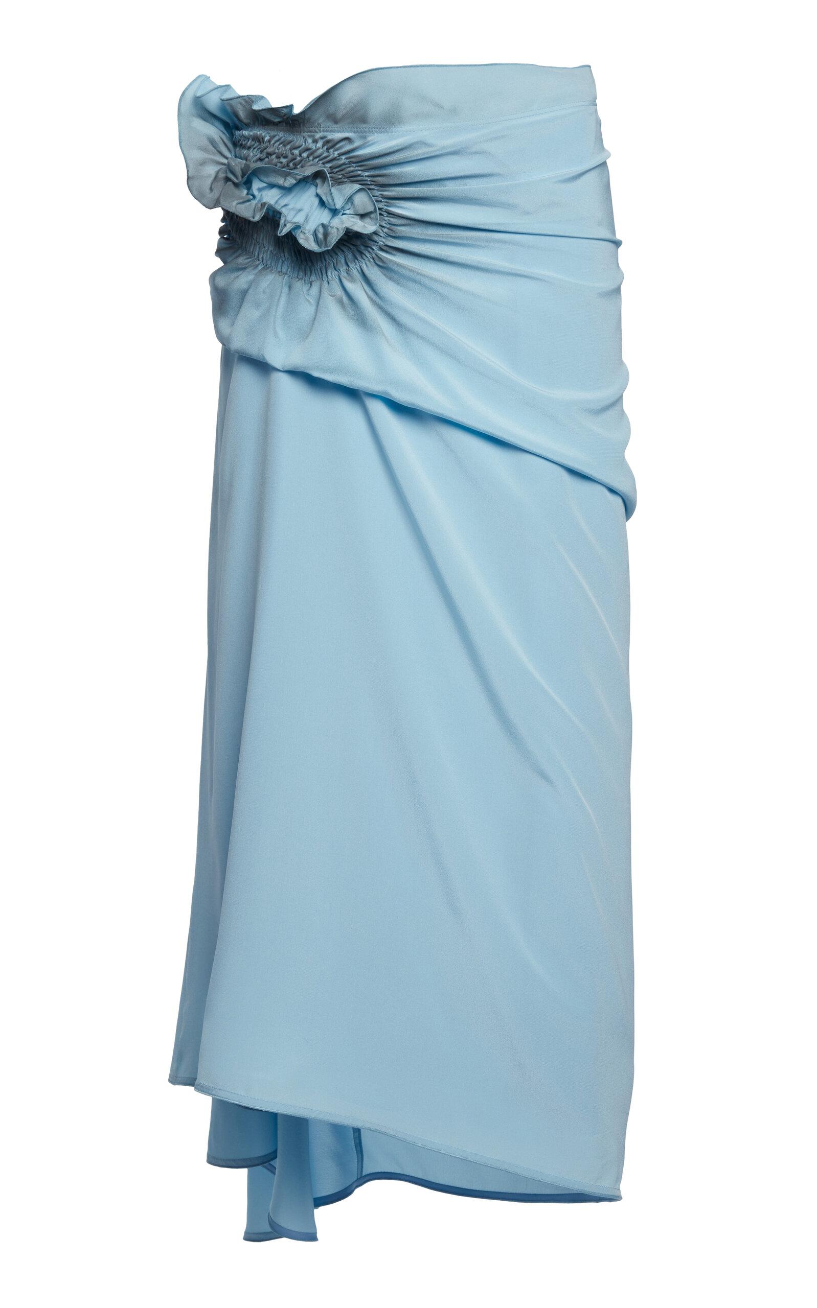 Victoria Beckham Smock-Detailed Silk Skirt - Moda Operandi by VICTORIA BECKHAM