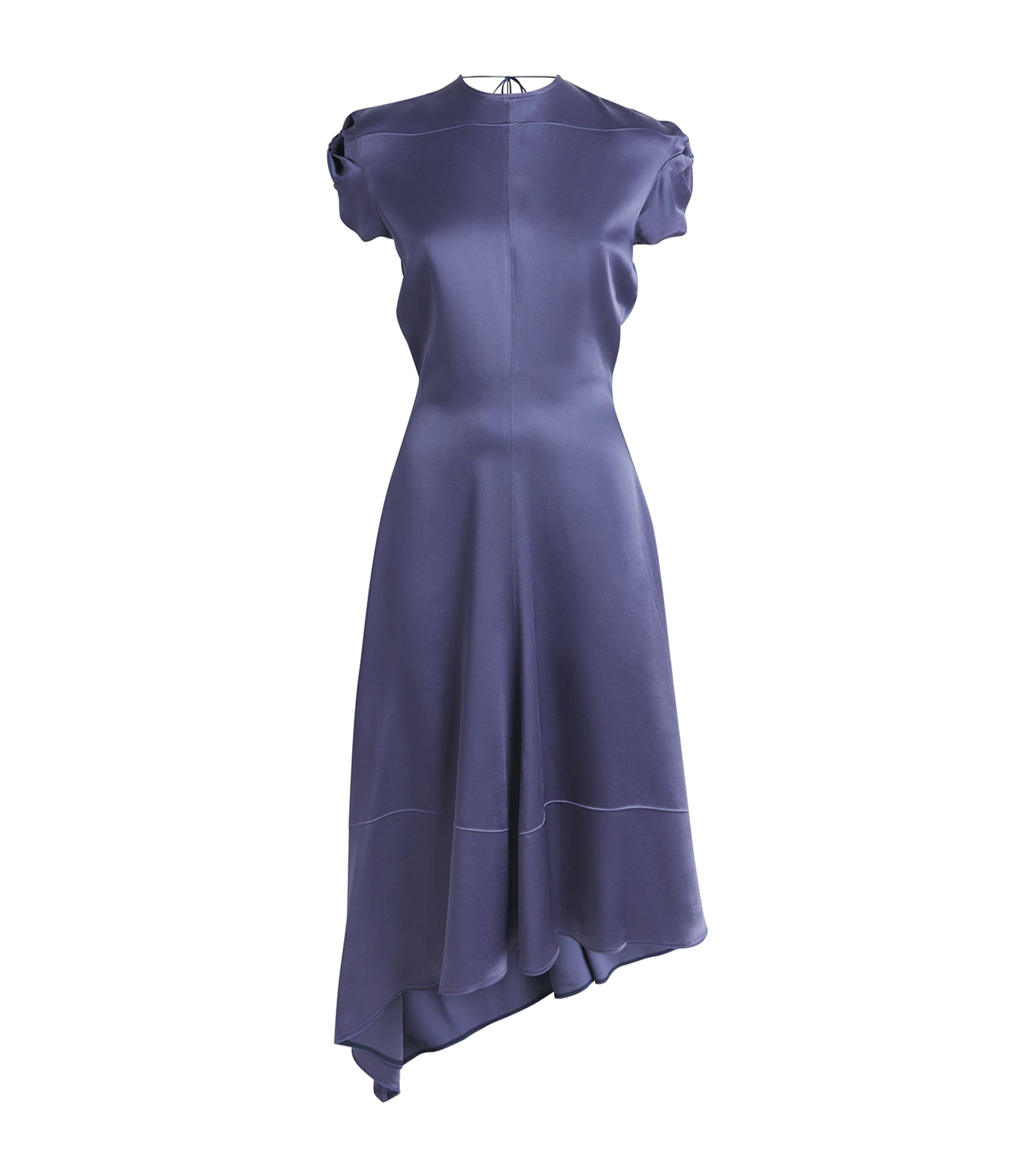 Victoria Beckham Twist Shoulder Midi Dress by VICTORIA BECKHAM