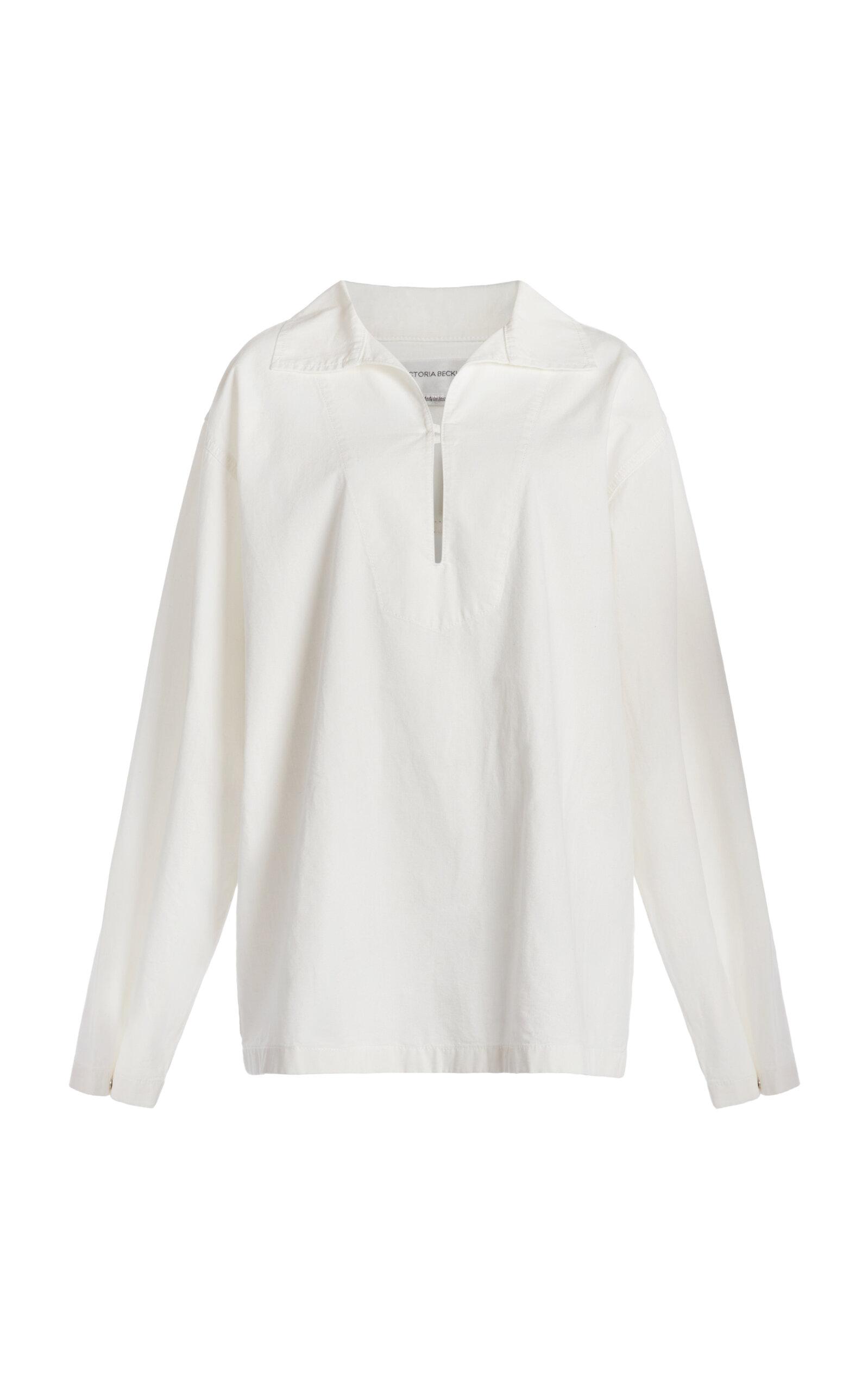Victoria Beckham Wide-Collar Denim Top - Moda Operandi by VICTORIA BECKHAM