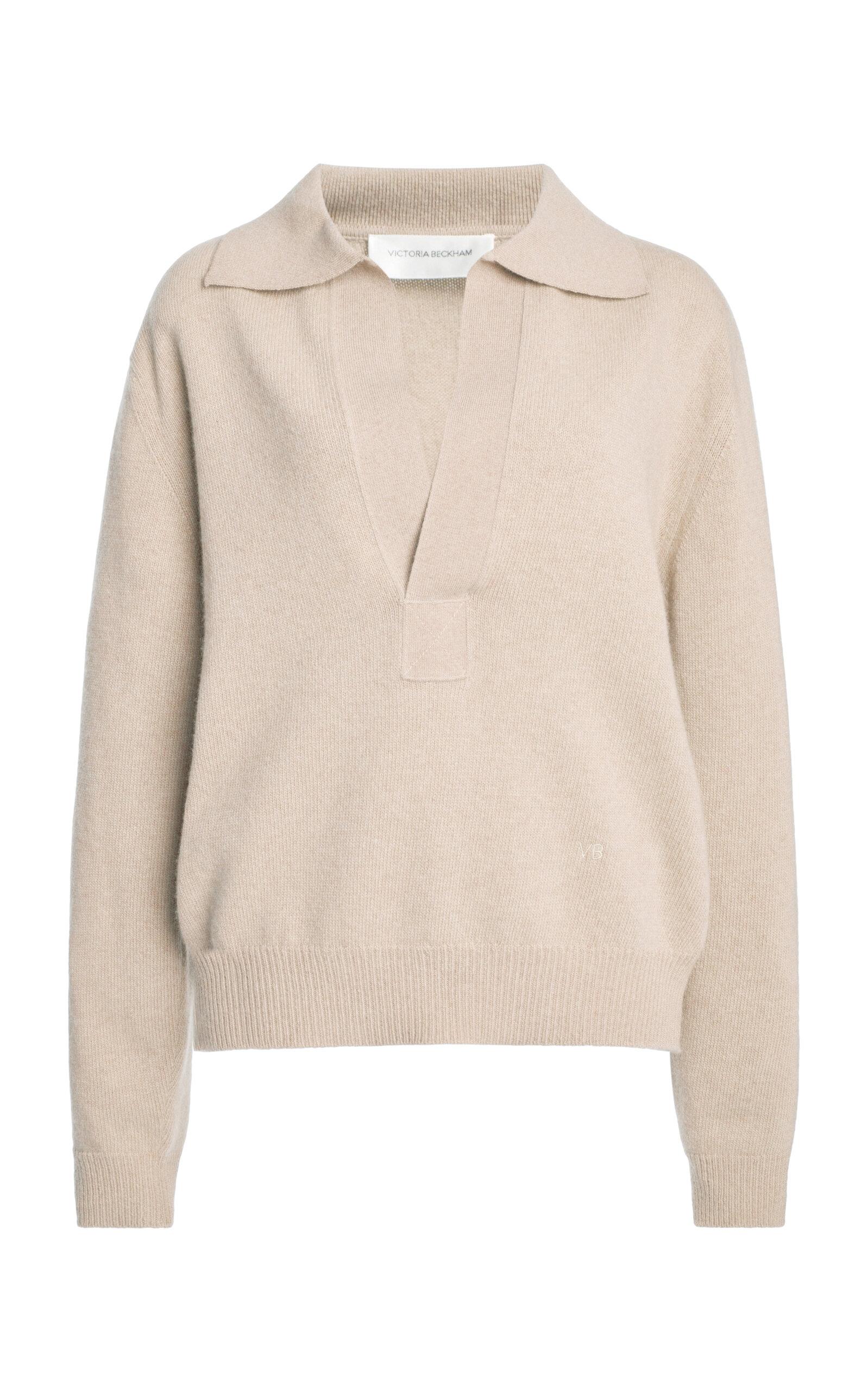 Victoria Beckham Wool-Cashmere Polo Sweater - Moda Operandi by VICTORIA BECKHAM