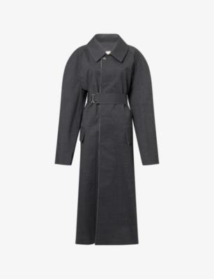 Victoria Beckham x Mackintosh Belted Woven Trench Coat by VICTORIA BECKHAM