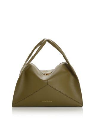 Victoria Pli&eacute; Medium Leather Top Handle Bag by VICTORIA BECKHAM