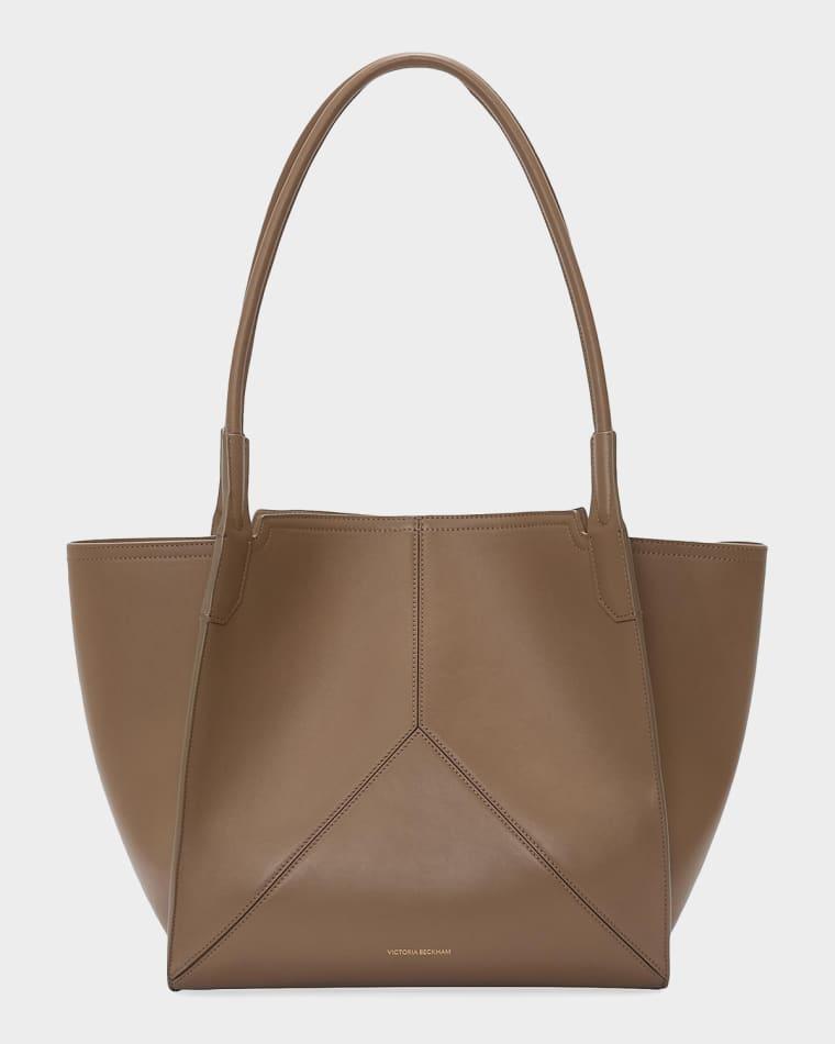 Victoria V-Stitch Leather Tote Bag by VICTORIA BECKHAM