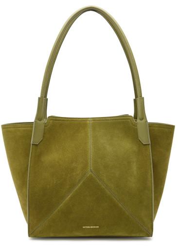 Victoria small panelled suede tote bag by VICTORIA BECKHAM