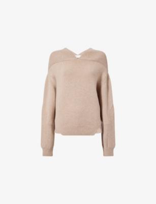 Yoke-Detail Wool Knitted Jumper by VICTORIA BECKHAM