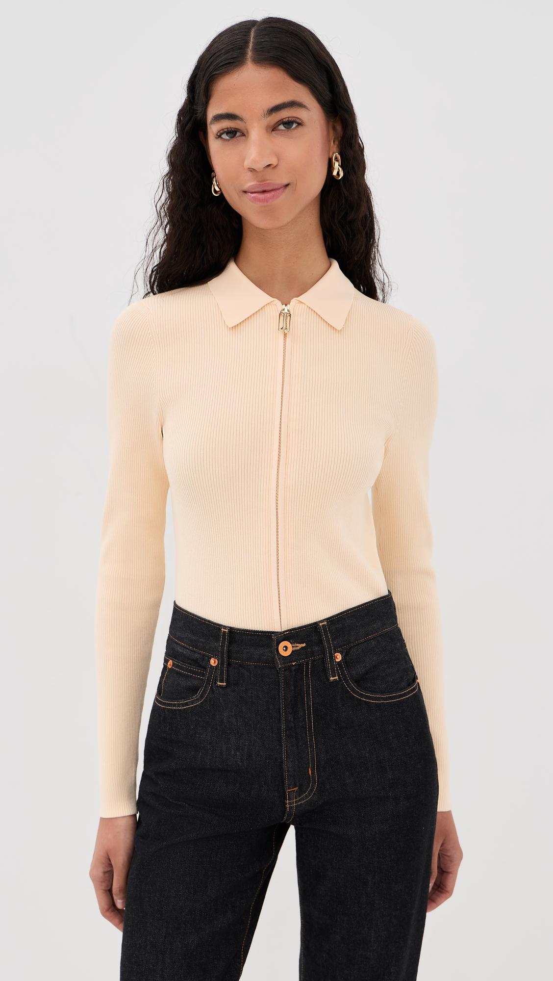 Zipped Polo Top by VICTORIA BECKHAM
