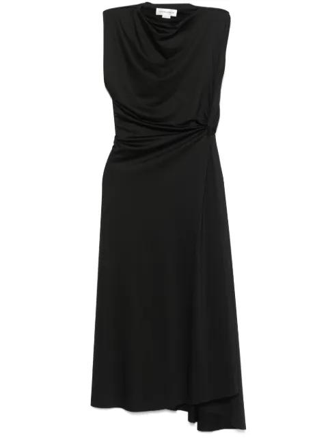 asymmetric drape midi dress by VICTORIA BECKHAM