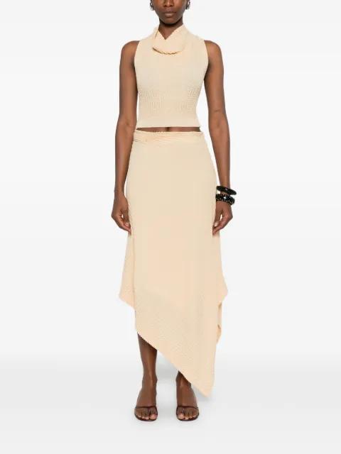 asymmetric-hem midi skirt by VICTORIA BECKHAM