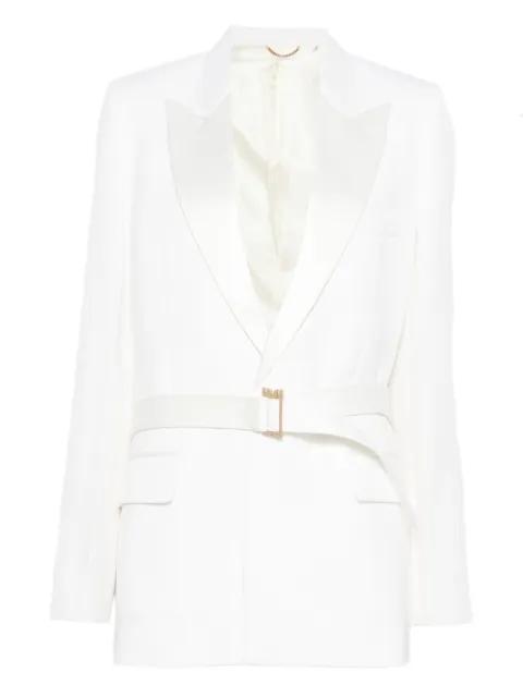 belted lapel blazer by VICTORIA BECKHAM