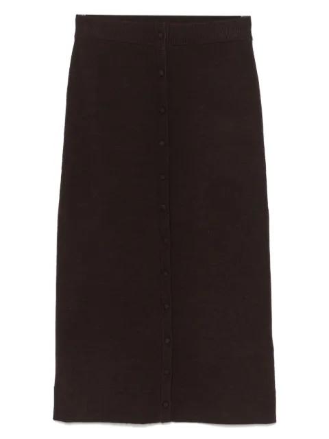 button-detail midi skirt by VICTORIA BECKHAM