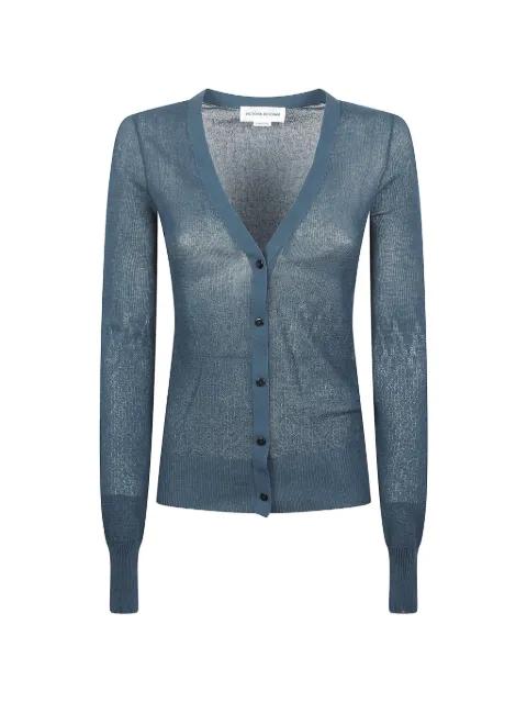 buttoned V-neck cotton cardigan by VICTORIA BECKHAM