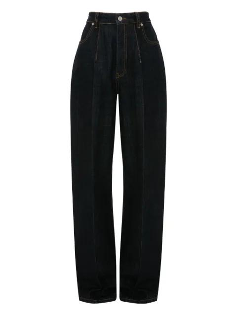cinched high-waisted jeans by VICTORIA BECKHAM