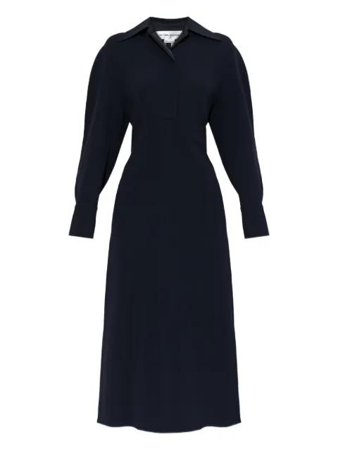 collared long-sleeve dress by VICTORIA BECKHAM