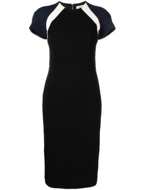 colour-block panelled midi dress by VICTORIA BECKHAM