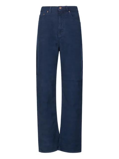 corduroy-effect logo-patch jeans by VICTORIA BECKHAM