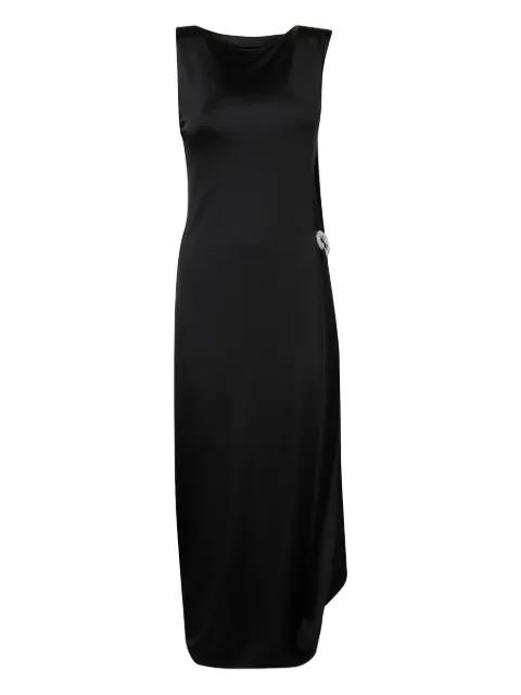 crystal-embellished draped midi dress by VICTORIA BECKHAM