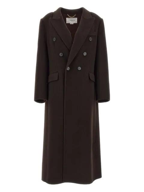 double-breasted peak-lapel coat by VICTORIA BECKHAM