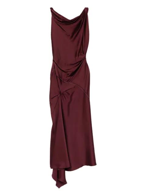 draped asymmetric dress by VICTORIA BECKHAM