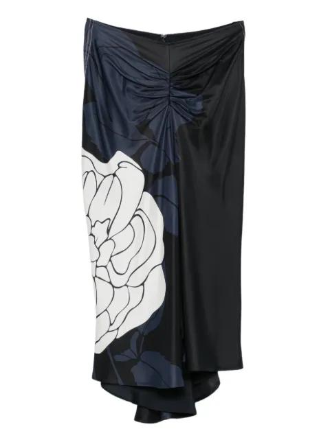 floral-print midi skirt by VICTORIA BECKHAM