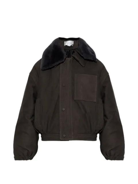 fur-collar pocket jacket by VICTORIA BECKHAM