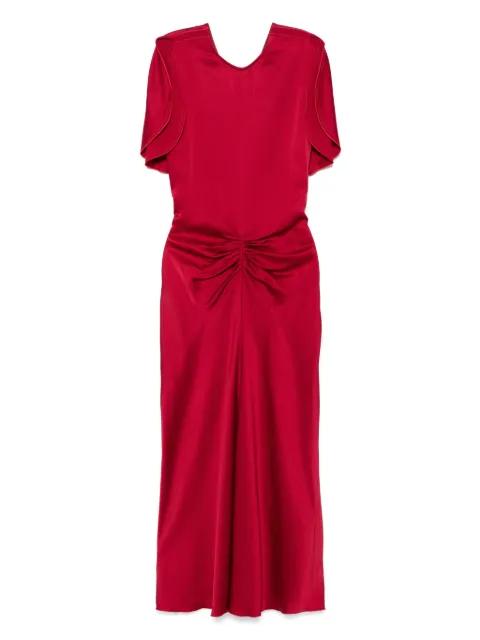 gathered-detail midi dress by VICTORIA BECKHAM