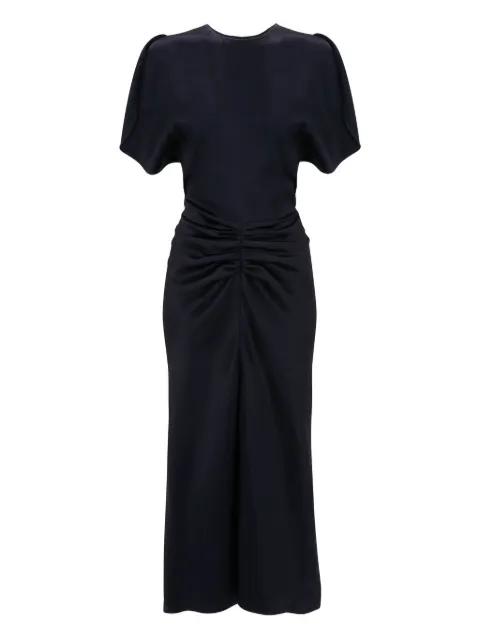 gathered-waist midi dress by VICTORIA BECKHAM
