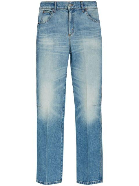 high-rise straight-leg jeans by VICTORIA BECKHAM