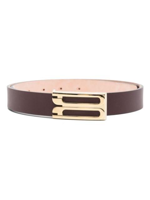 logo-buckle leather belt by VICTORIA BECKHAM