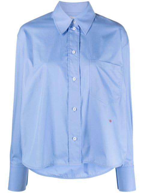 logo-embroidered cotton shirt by VICTORIA BECKHAM
